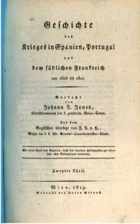 cover of the book Geschichte des Krieges in Spanien, Portugal und im südlichen Frankreich von 1808 bis 1814