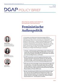 cover of the book Deutschlands nationale Sicherheitspolitik : Feministische Außenpolitik