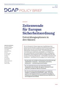 cover of the book Zeitenwende für Europas Sicherheitsordnung : Entwicklungsoptionen in drei Skizzen