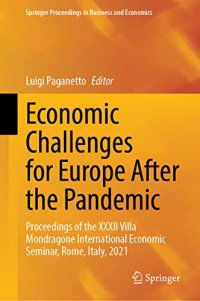 cover of the book Economic Challenges for Europe After the Pandemic: Proceedings of the XXXII Villa Mondragone International Economic Seminar, Rome, Italy, 2021