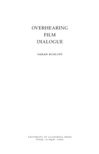 cover of the book Overhearing Film Dialogue