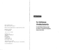 cover of the book La violenza rivoluzionaria. Le esperienze di lotta armata in Francia, Germania, Italia, Giappone e Stati Uniti