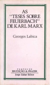 cover of the book As Teses sobre Feuerbach de Karl Marx