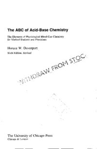 cover of the book The ABC of Acid-Base Chemistry: The Elements of Physiological Blood-Gas Chemistry for Medical Students and Physicians