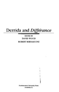 cover of the book Derrida and Différance