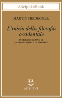 cover of the book L’inizio della filosofia occidentale