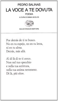 cover of the book La voce a te dovuta. Testo spagnolo a fronte