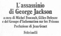 cover of the book L'assassinio di George Jackson