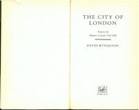 cover of the book The City of London Vol.3: Illusions of Gold 1914-45