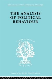 cover of the book The Analysis of Political Behaviour