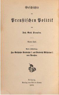 cover of the book Zur Geschichte Friedrichs I. und Friedrich Wilhelms I. von Preußen