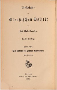 cover of the book Der Staat des Großen Kurfürsten