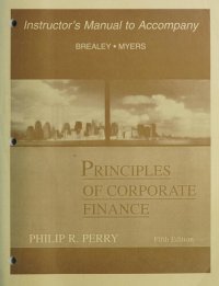 cover of the book Instructor's manual to accompany Principles of Corporate Finance