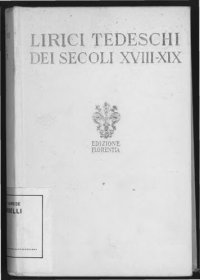 cover of the book Lirici tedeschi dei secoli XVIII-XIX