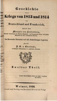 cover of the book Geschichte des Kriegs von 1813 und 1814 in Deutschland und Frankreich