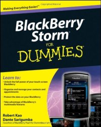 cover of the book BlackBerry Storm For Dummies 