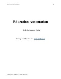 cover of the book Education Automation: Freeing the scholar to return to his studies