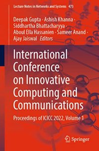 cover of the book International Conference on Innovative Computing and Communications: Proceedings of ICICC 2022, Volume 1