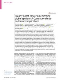 cover of the book Is early-onset cancer an emerging global epidemic? Current evidence and future implications