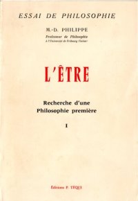 cover of the book L'être, recherche d'une Philosophie première