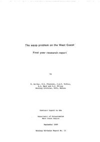 cover of the book The European Wasp Problem on the West Coast: First year research report 1988 (New Zealand)