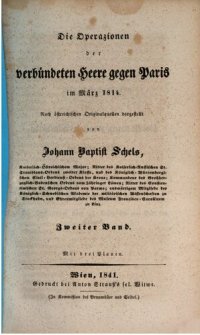 cover of the book Die Operationen der verbündeten Heere gegen Paris im März 1814