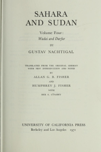 cover of the book Sahara and Sudan. Volume Four: Wadai and Darfur