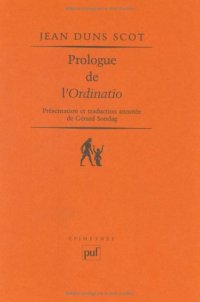 cover of the book Prologue de l'Ordinatio