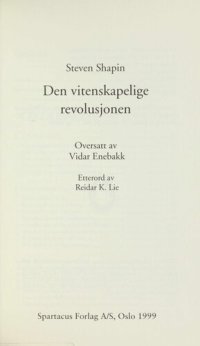 cover of the book Den vitenskapelige revolusjonen