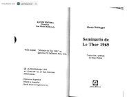 cover of the book Seminario de Le Thor 1969