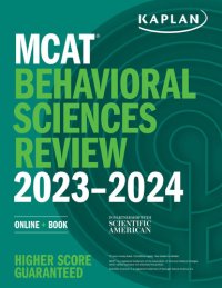 cover of the book MCAT Behavioral Sciences Review 2023-2024: Online + Book