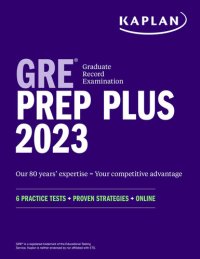 cover of the book GRE Prep Plus 2023: 6 Practice Tests + Proven Strategies + Online