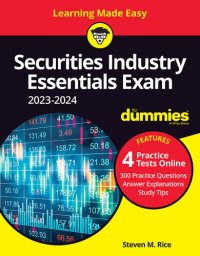 cover of the book Securities Industry Essentials Exam 2023-2024 for Dummies with Online Practice