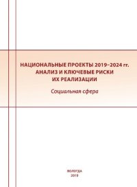 cover of the book Национальные проекты 2019-2024 гг.: анализ и ключевые риски их реализации. Социальная сфера