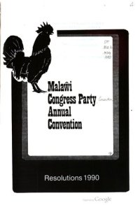 cover of the book Malaŵi Congress Party Annual Convention. Resolutions 1990