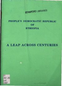 cover of the book People’s Democratic Republic of Ethiopia. A leap across centuries