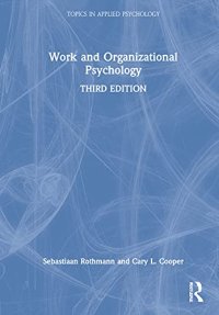 cover of the book Work and Organizational Psychology