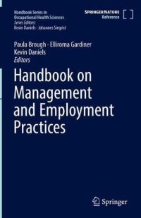 cover of the book Handbook on Management and Employment Practices