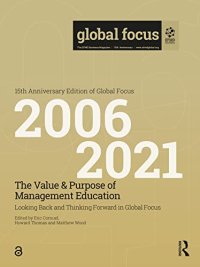 cover of the book The Value & Purpose of Management Education: Looking Back and Thinking Forward in Global Focus