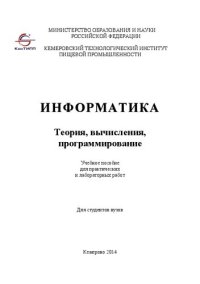 cover of the book Информатика: Теория, вычисления, программирование: учебное пособие