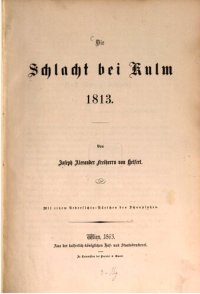 cover of the book Die Schlacht bei Kulm 1813