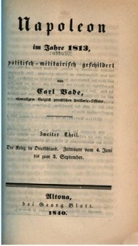 cover of the book Der Krieg in Deutschland / Zeitraum vom 4. Juni bis 3. September