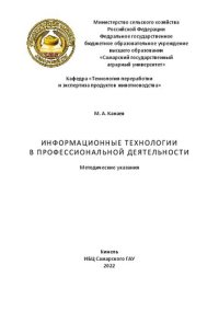 cover of the book Информационные технологии в профессиональной деятельности: методические указания