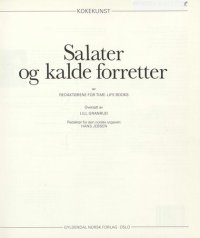 cover of the book Salater og kalde forretter