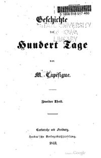 cover of the book Geschichte der Hundert Tage