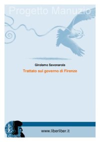 cover of the book Trattato sul governo di Firenze