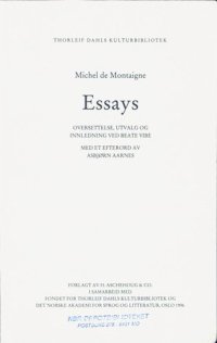 cover of the book Essays