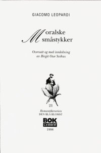 cover of the book Moralske småstykker