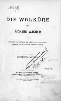 cover of the book Die Walkure von Richard Wagner