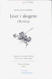 cover of the book Livet i skogene  (Walden)